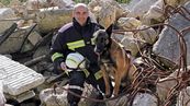 Marc Courtois, sapeur-pompier professionnel  et responsable du groupe opérationnel spécialisé cynotechnique de l’Essonne © DR