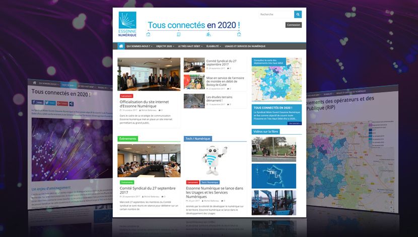 Découvrez sur essonnenumerique.com toutes les informations concernant le déploiement du très haut débit en Essonne©DR