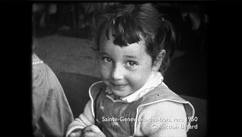 Une jeune écolière essonnienne à Sainte-Geneviève-des-Bois en 1950©DR