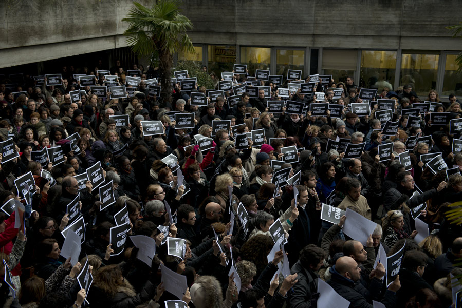 Hommage aux victimes de l'attentat de Charlie Hebdo