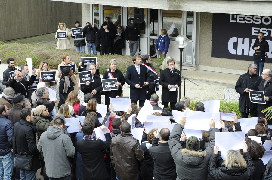 Hommage aux victimes de l'attentat de Charlie Hebdo