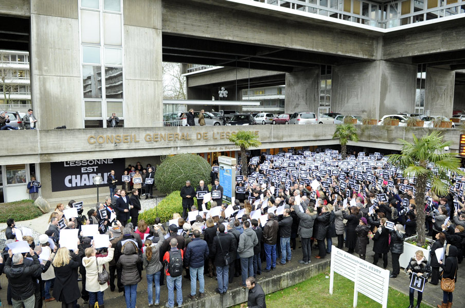 Hommage aux victimes de l'attentat de Charlie Hebdo