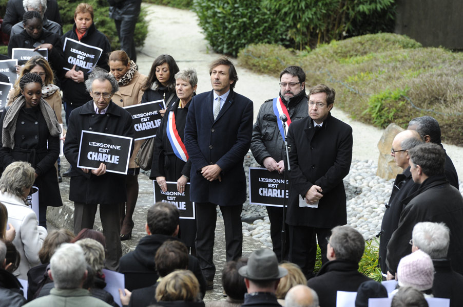 Hommage aux victimes de l'attentat de Charlie Hebdo